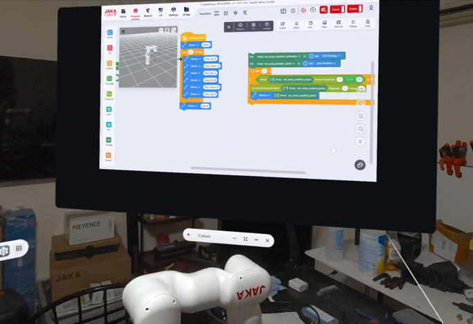 Robot colaborativo en evaluación operativa